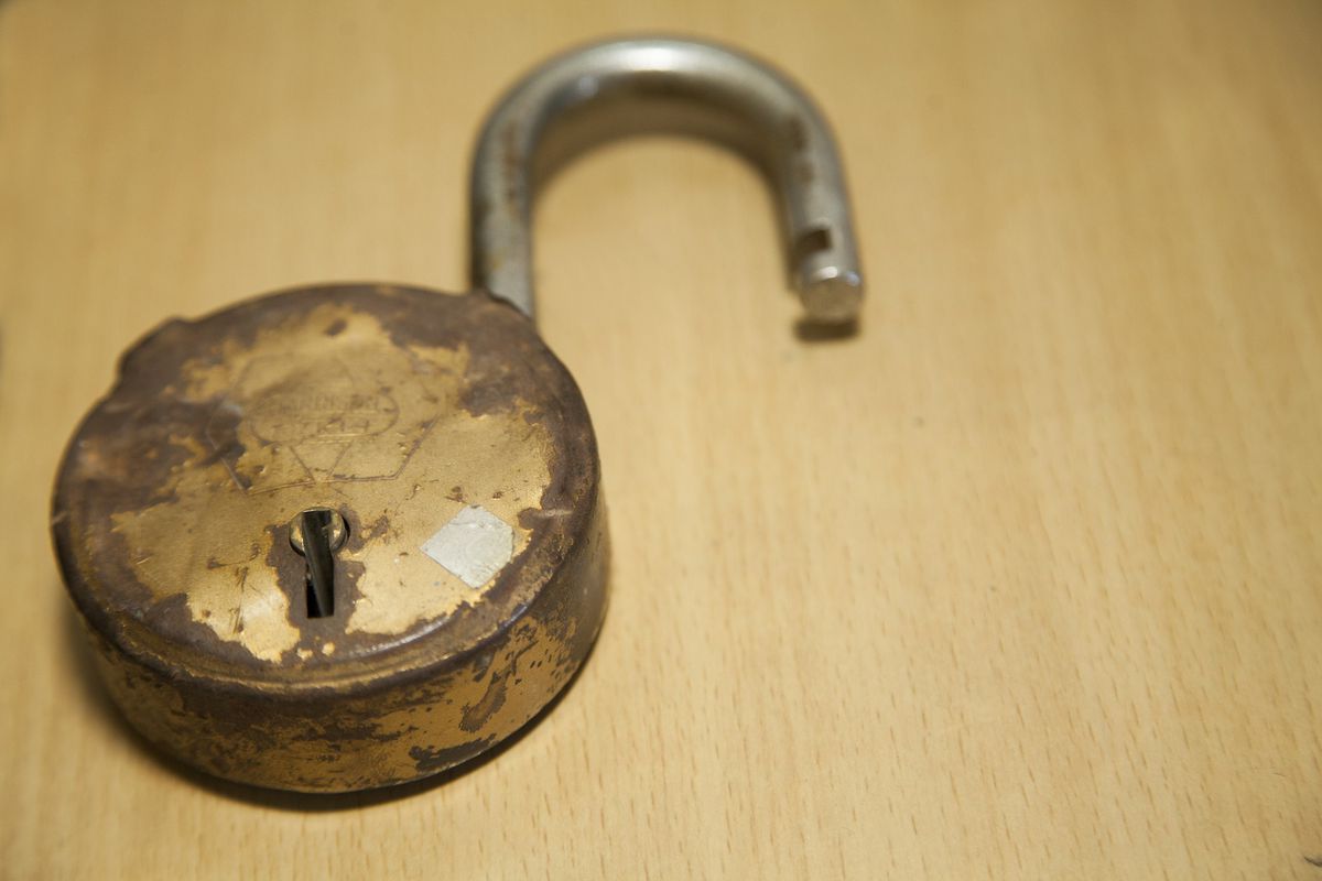 A broken lock