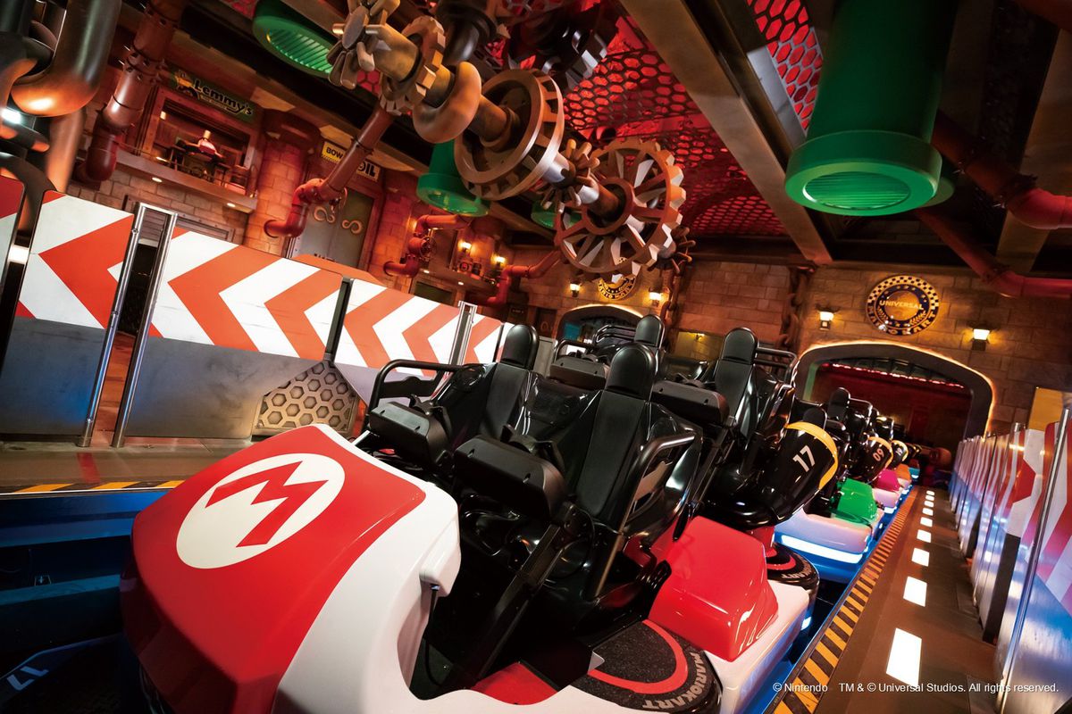 Inside the Koopa’s Castle Mario Kart ride