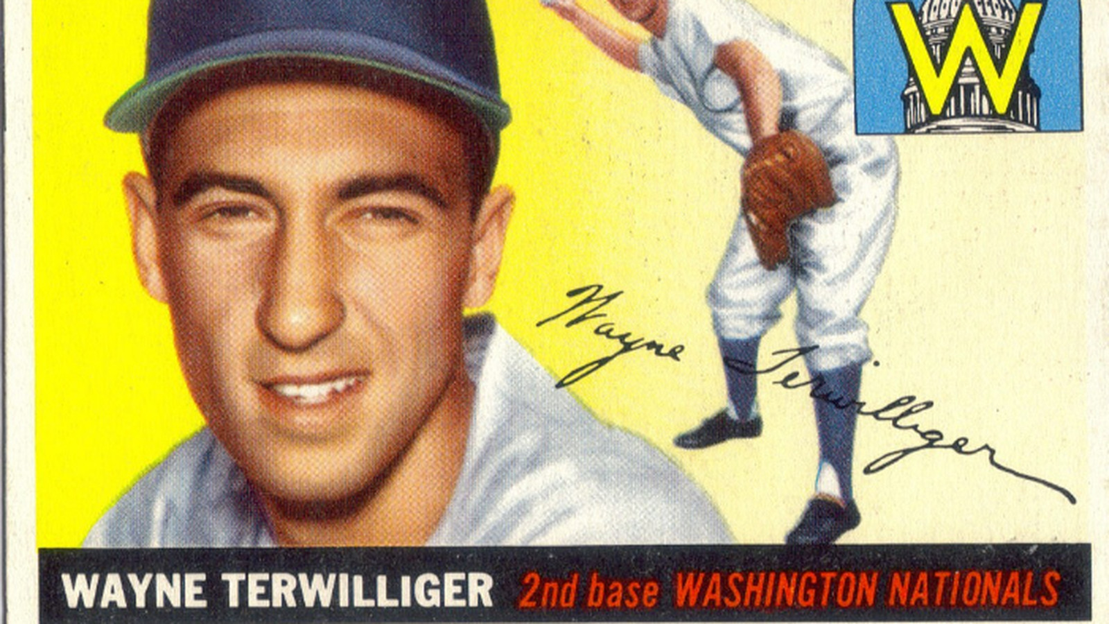Wayne Terwilliger Signed 8 x 10 Photo Brooklyn Dodgers Auto