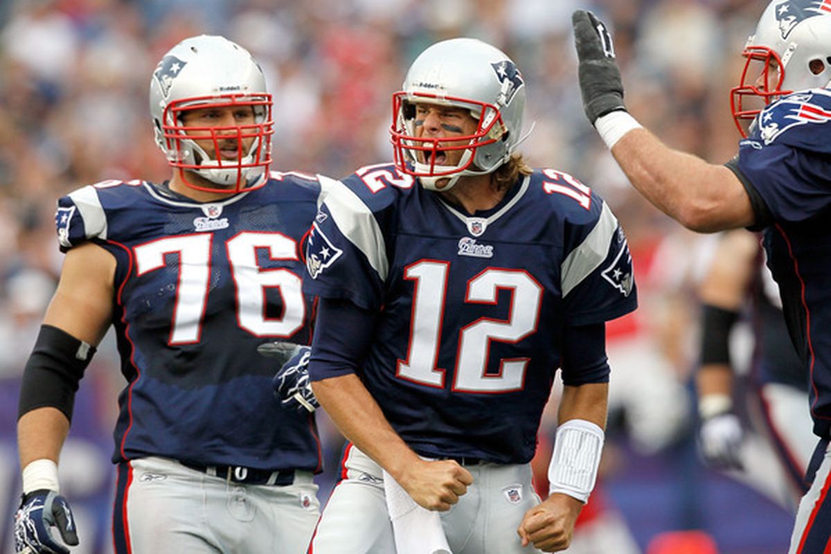 Tom Brady NEEDS a big second half. (Photo by Jim Rogash/Getty Images)