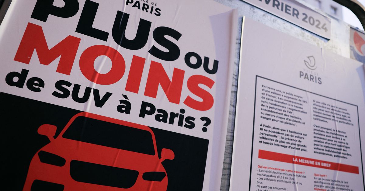 پاریس به سرکوب خودروهای شاسی بلند رای داد