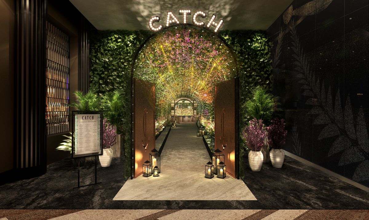 A rendering of the entrance to Catch