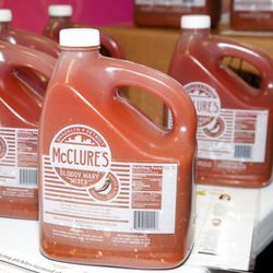 McClure Pickles' newest move, McClure's Bloody Mary mix in foodservice size for restaurants.