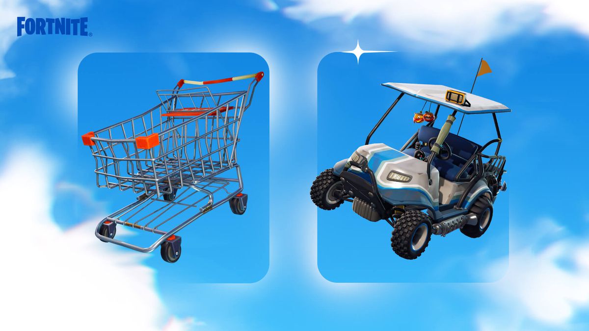Fortnite OG unvaulted Shopping Carts and the All Terrain Kart