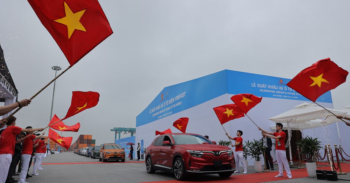 Nearly a thousand Vietnamese EVs are on their way to the US