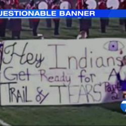 Thanks to social media and the ease with which we circulate each others' mistakes — I did — most of America knows about a "Trail of Tears" banner cheerleaders revealed at a football game. It's a teachable moment that should not pass by.
