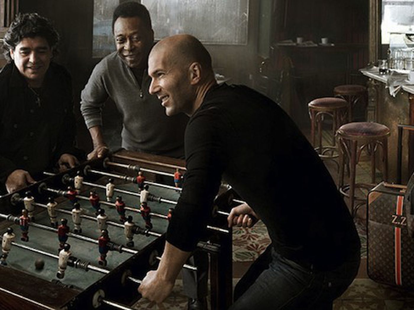 Soccer Gods Zidane, Pele, and Maradona Play Foosball for Vuitton - Racked