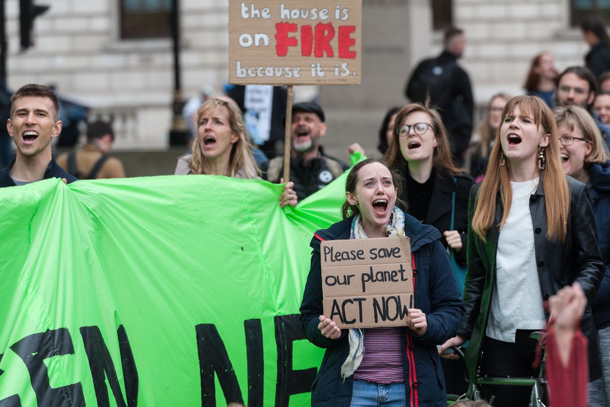 Activists gathered in Parliament Square in London this week to demand that the United Kingdom’s parliament declare a climate emergency. The country’s Committee on Climate Change recommended this week that the UK reach net-zero carbon emissions by 2050.