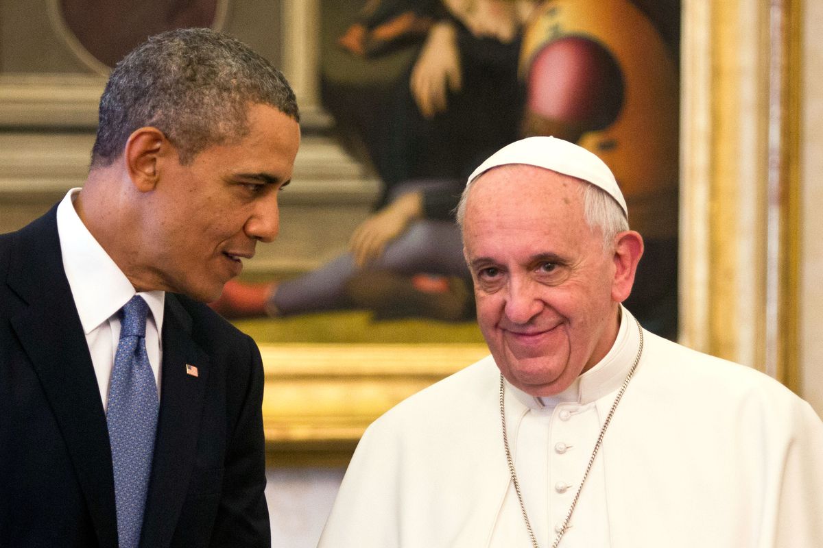 Obama visits Pope Francis on March 27, 2014