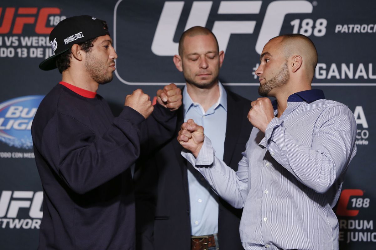 Gilbert Melendez and Eddie Alvarez will square off in the UFC 188 co-main event.