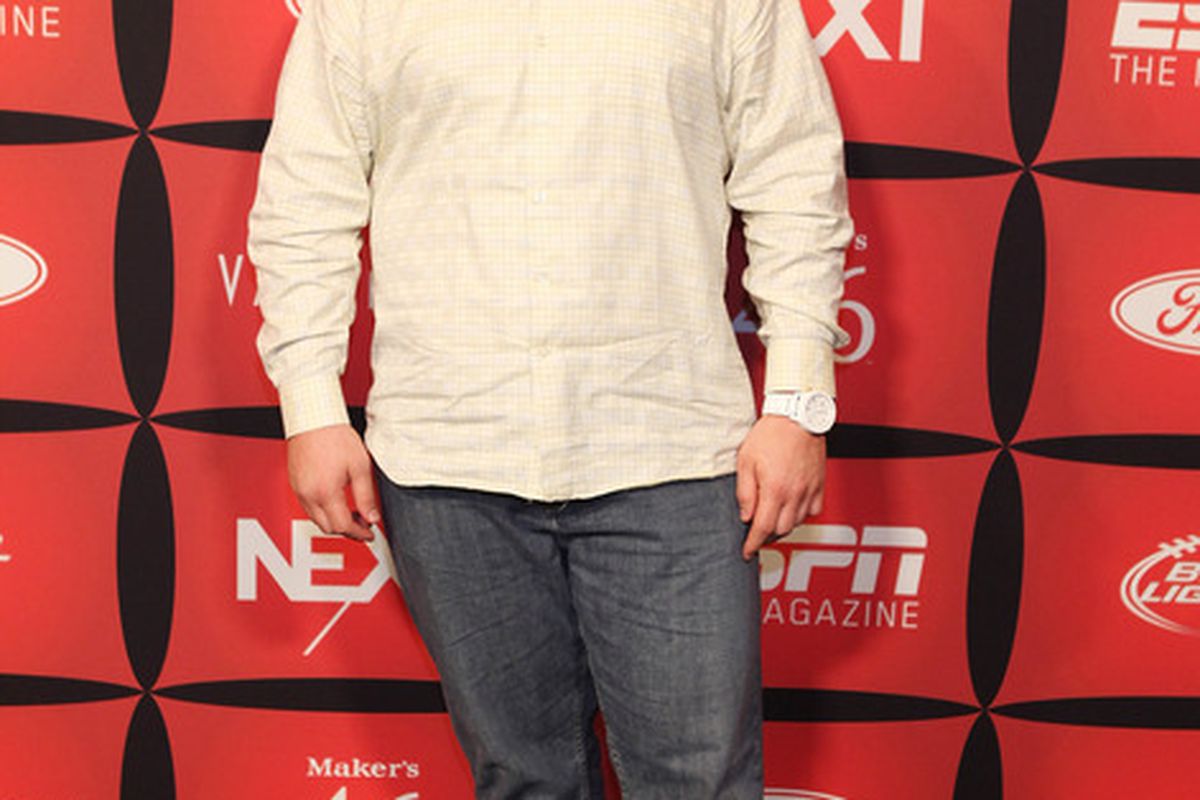 INDIANAPOLIS, IN - FEBRUARY 03:  Professional football player Andy Levitre attends ESPN The Magazine's "NEXT" Event on February 3, 2012 in Indianapolis, Indiana.  (Photo by Robin Marchant/Getty Images for ESPN)