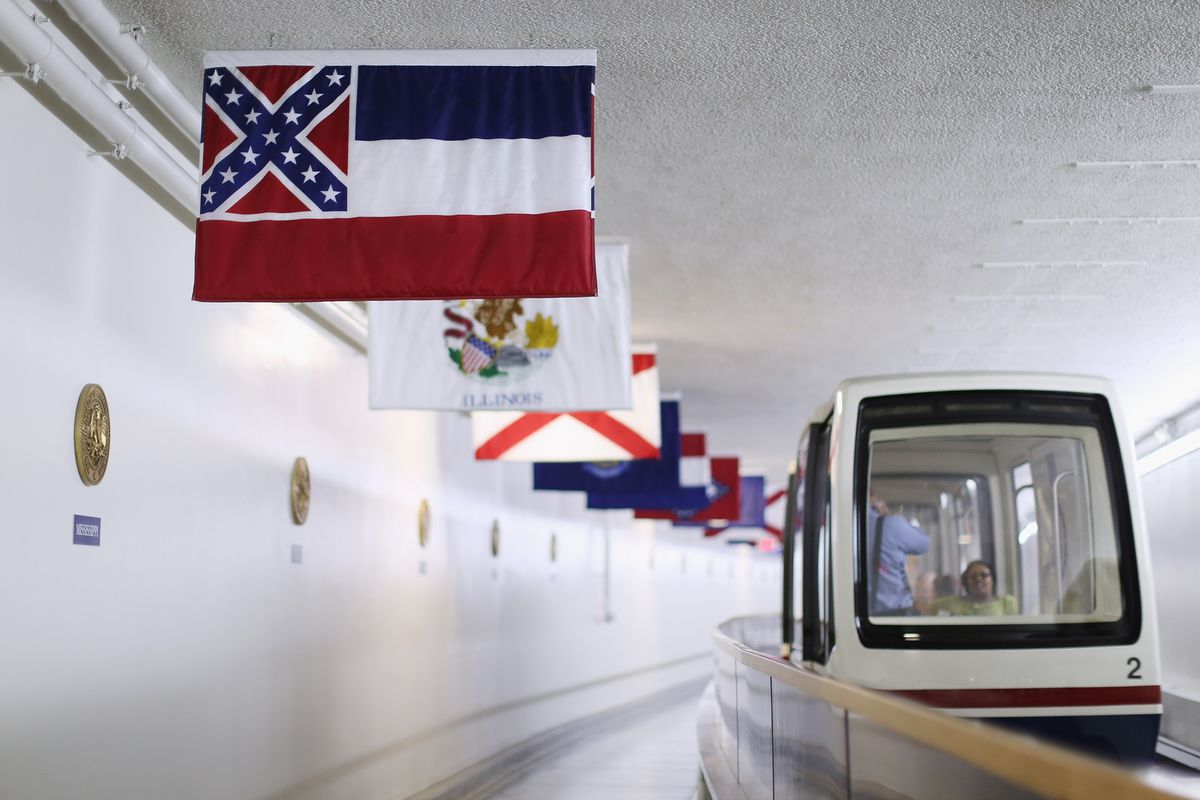 Mississippi State Flag Under Scrutiny Amid Calls For South Carolina To Take Down Confederate Flag Outside Its Capitol