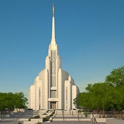 A rendering of the Rome Italy Temple.