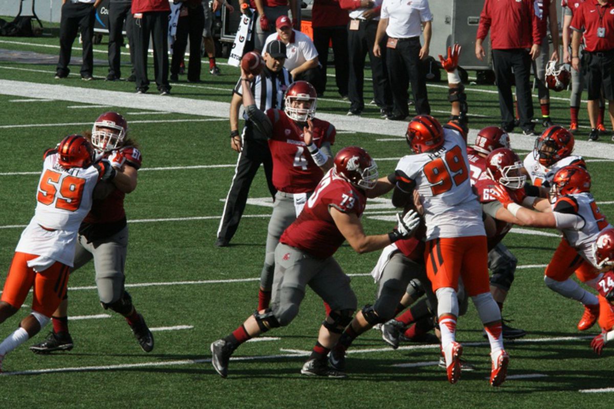 Oregon State couldn't come close to putting pressure on the Coug's Luke Falk.