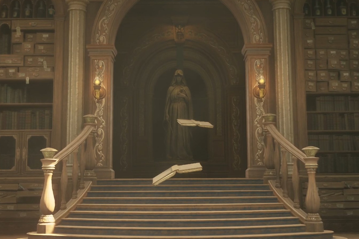 Room of Requirement statue in Hogwarts Legacy