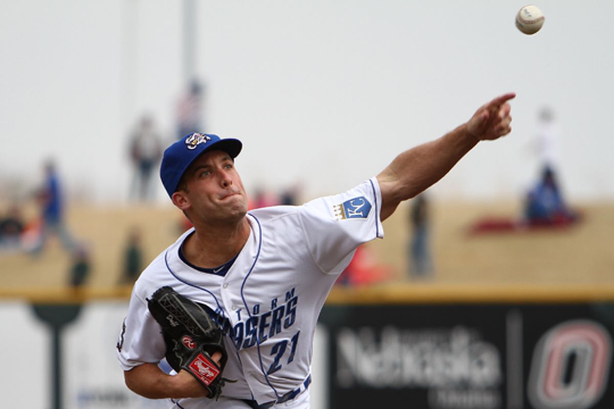 Danny Duffy in action Sunday afternoon