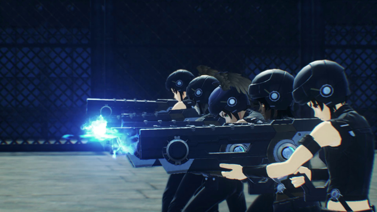 Screenshot from Xenoblade Chronicles 3 featuring a unit of Kevesi child soldiers.