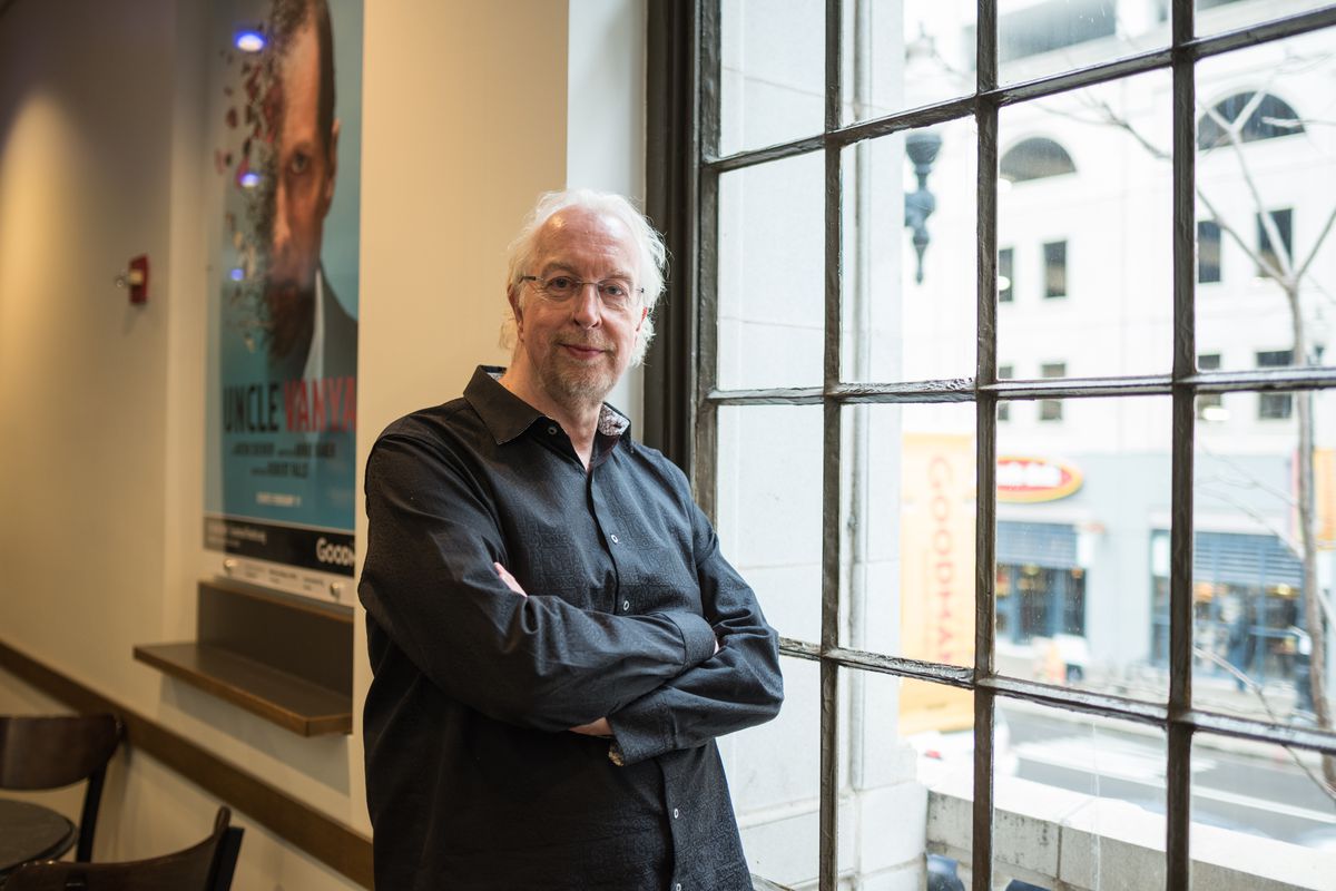 Robert Falls, photographed in 2017 at the Goodman Theatre, is stepping down as the theater’s artistic director.
