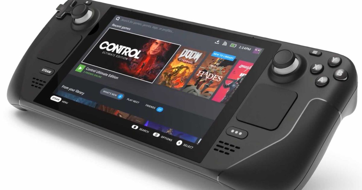 Valve’s gaming handheld is called the Steam Deck and it’s shipping in December