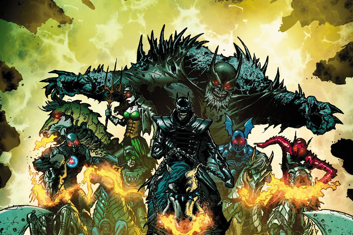 Textless cover of Dark Knights Rising: The Wild Hunt