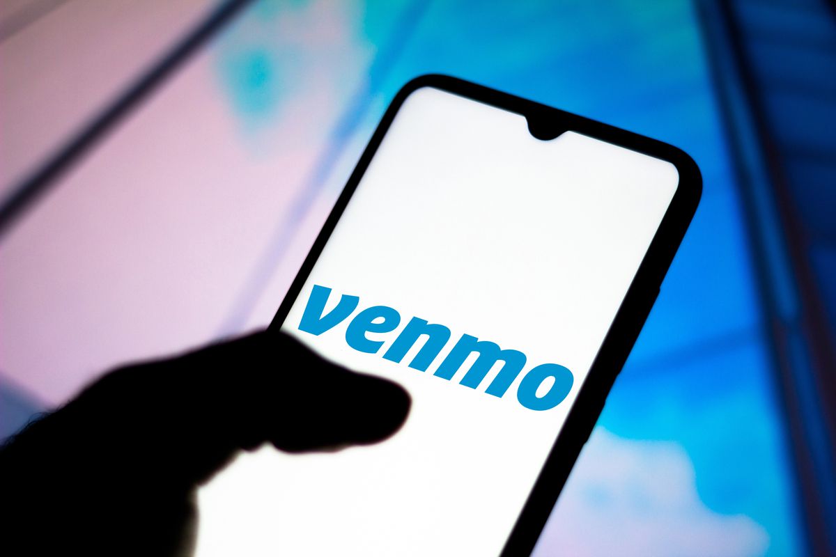 In this photo illustration the Venmo - Share Payments logo...