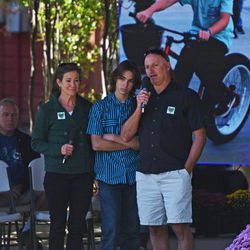 Jim Seaver, alongside Debbi and Luke Seaver, express their gratitude to the community during a memorial service for Grant Walker Seaver in Park City on Saturday, Sept. 17, 2016. Grant Seaver died last Sunday, days before his friend died in a similar manner. Police are investigating and still awaiting lab results to determine the cause of death.