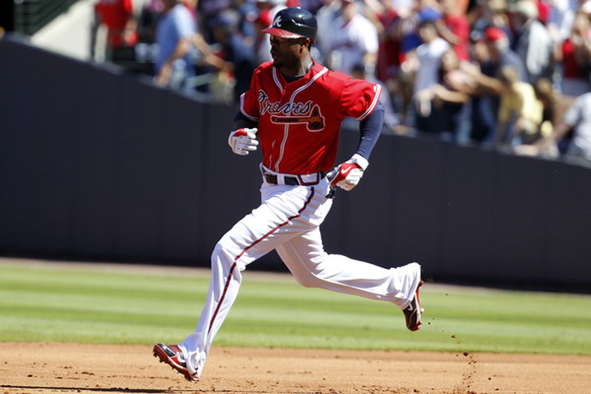 Watching Jason Heyward run the basepaths is a thing of beauty. He's also a pretty decent hitter.