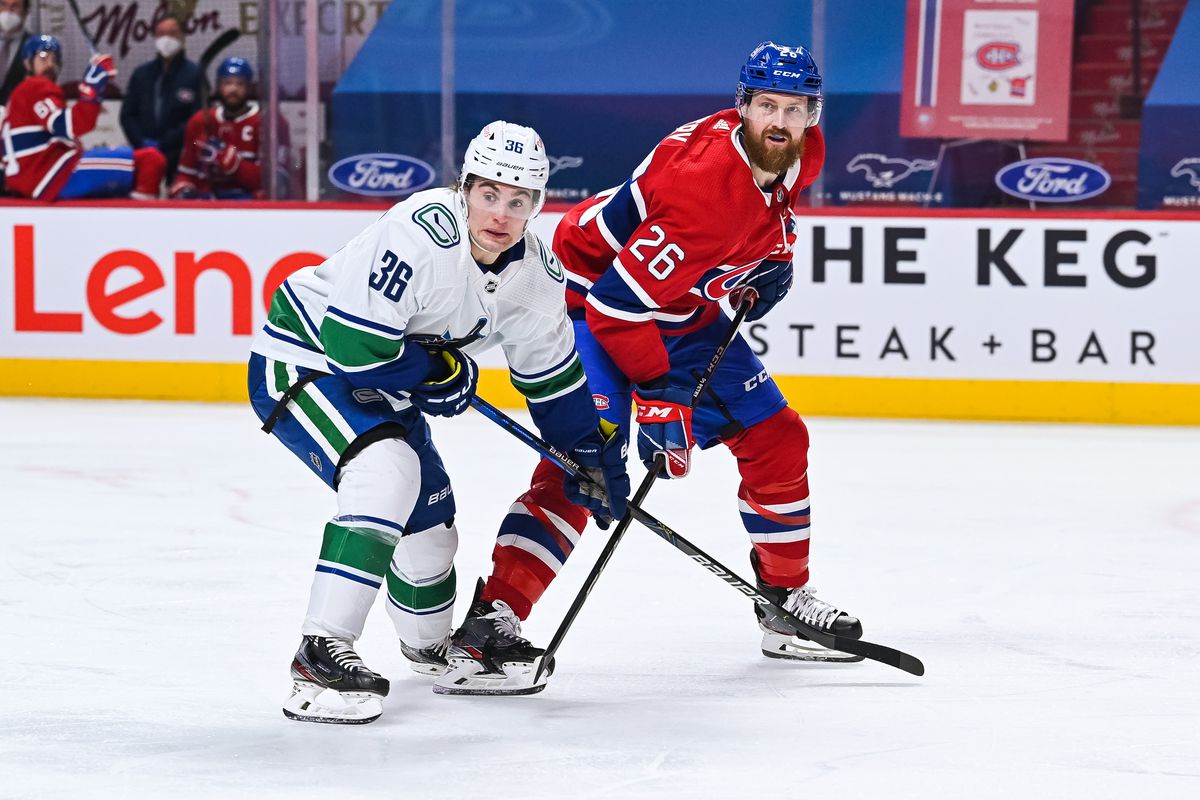 NHL: MAR 19 Canucks at Canadiens