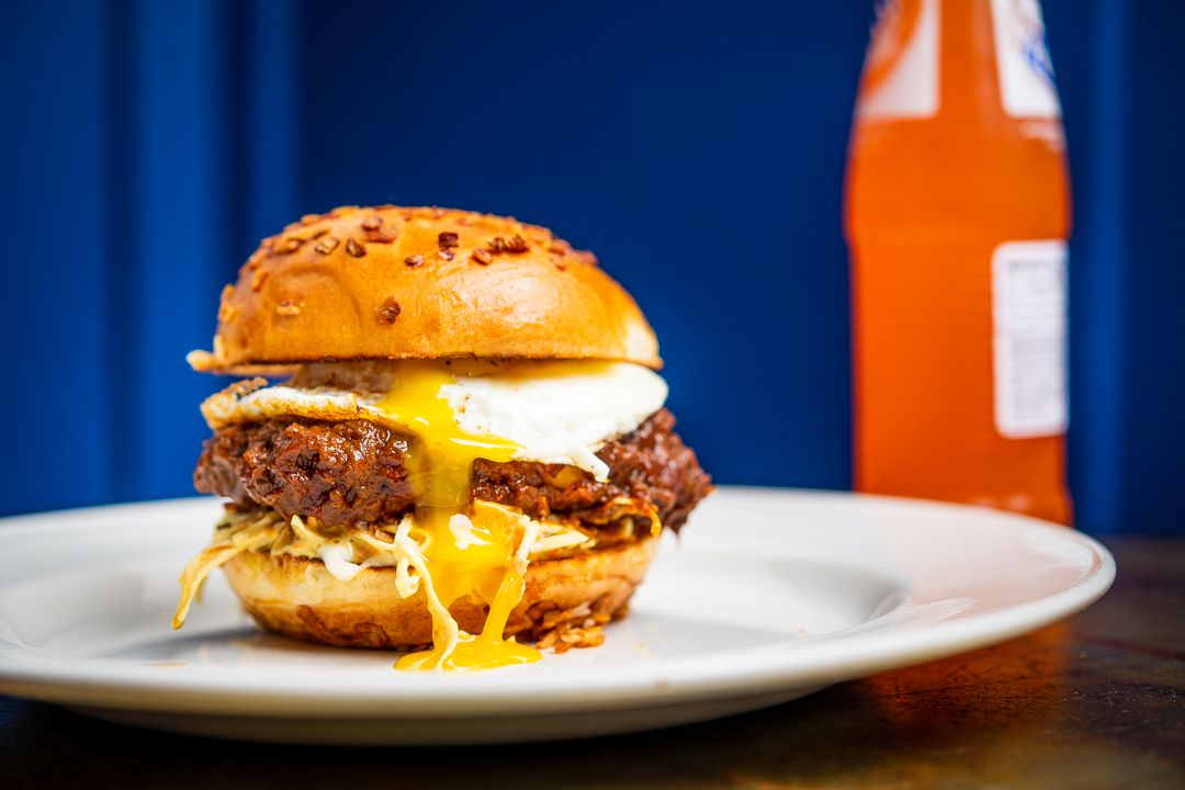 The National from Mélange turns doro wat into a fried chicken sandwich.