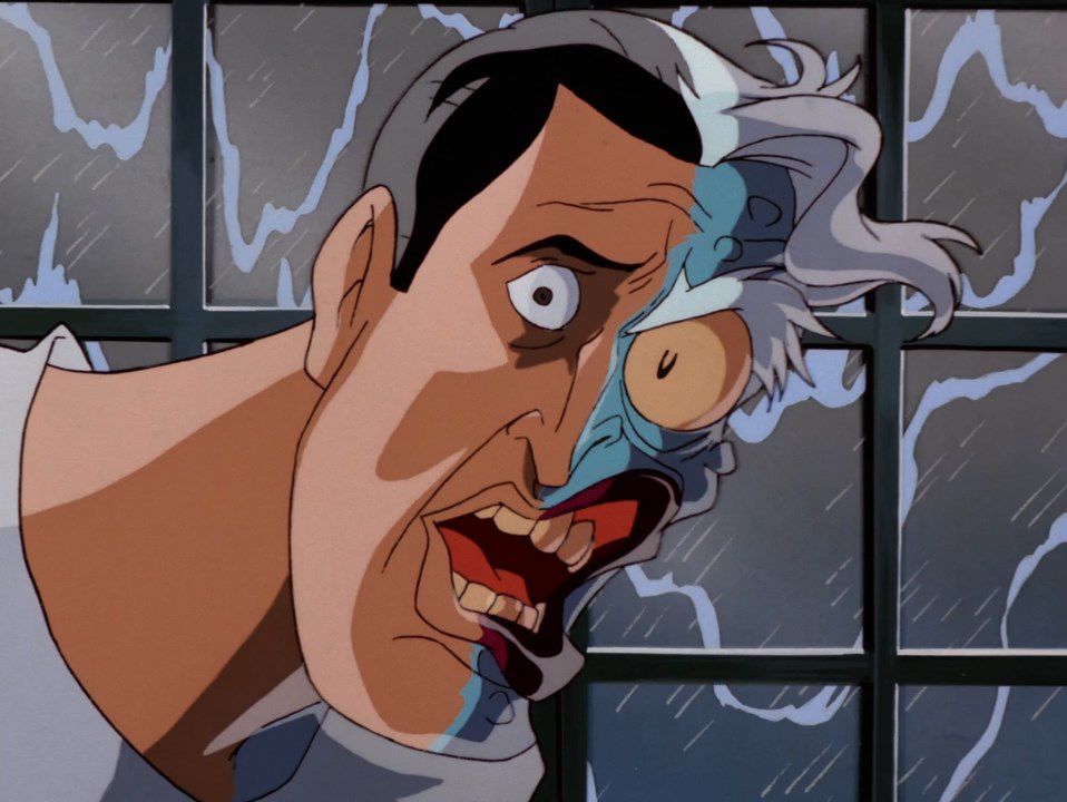 Harvey Dent (aka Two-Face) in “Two-Face Part 1” from Batman: The Animated Series.