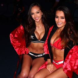 UFC Macau Octagon Girls Jessica Cambensy and Jennifer Nguyen