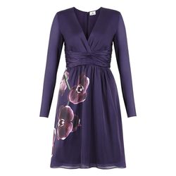Dress in Purple Orchid Print, $49.99