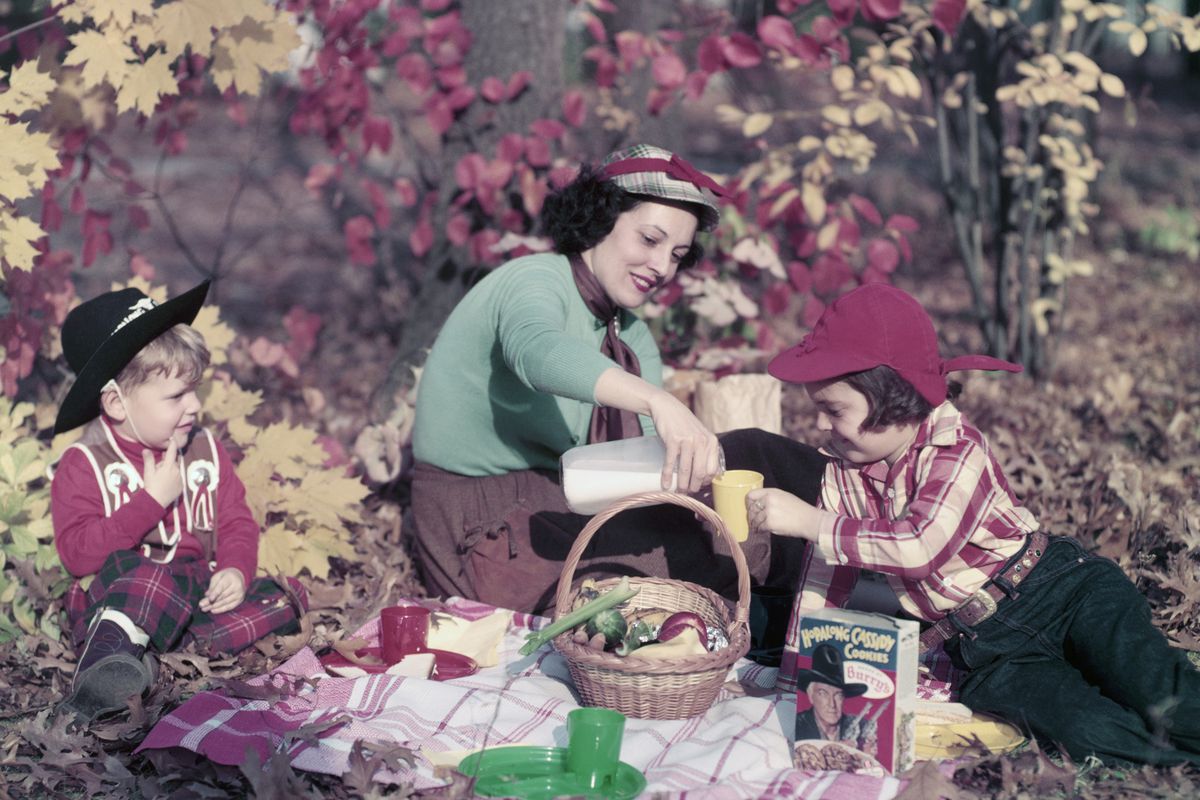 A Mother's Day picnic, circa 1950.