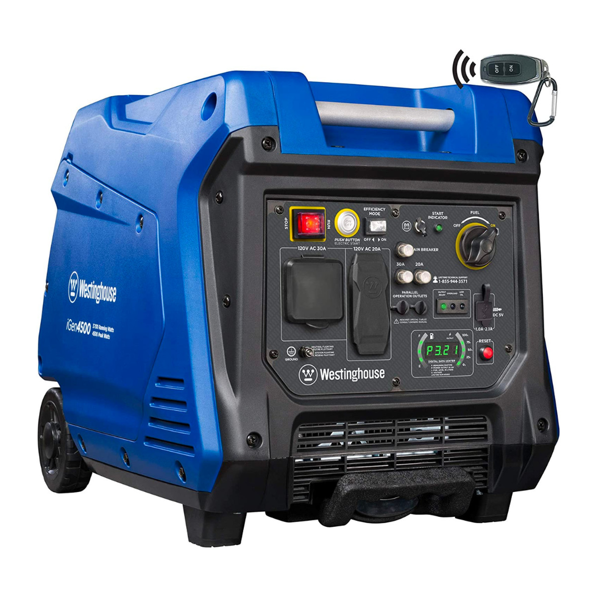 Blue Westinghouse portable inverter generator