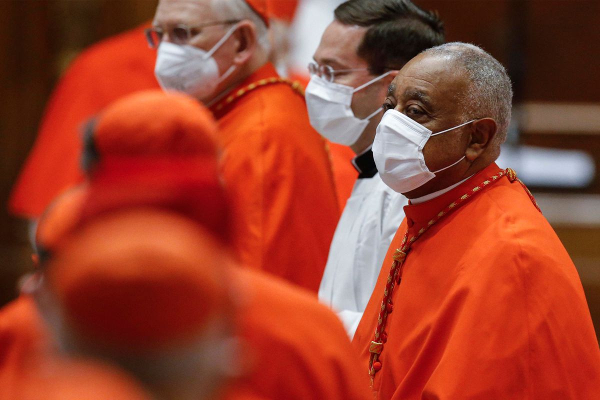 Newly-created Cardinal, Archbishop Wilton Gregory of Washington, attends a Pope’s consistory to create 13 new cardinals Saturday,