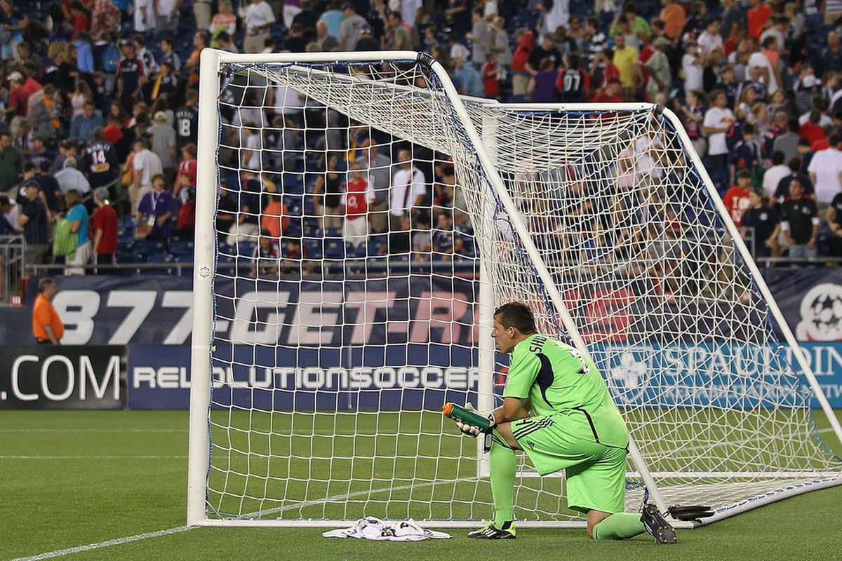 The Red Bulls graciously allowed Bobby Shuttleworth to spend the entire first half warming up, instead of attempting to put that spherical object between those white posts and into the netting behind.