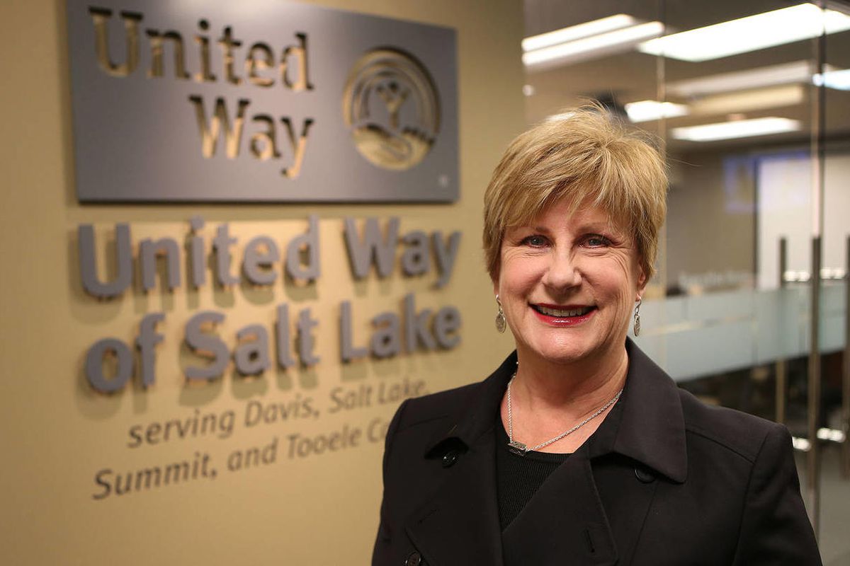 CEO Deborah Bayle at the Salt Lake City chapter of the United Way, Tuesday, Nov. 26, 2013, in Salt Lake City. Bayle, who has served as the president and CEO of United Way of Salt Lake for more than 15 years, has announced her plans to retire this summer.