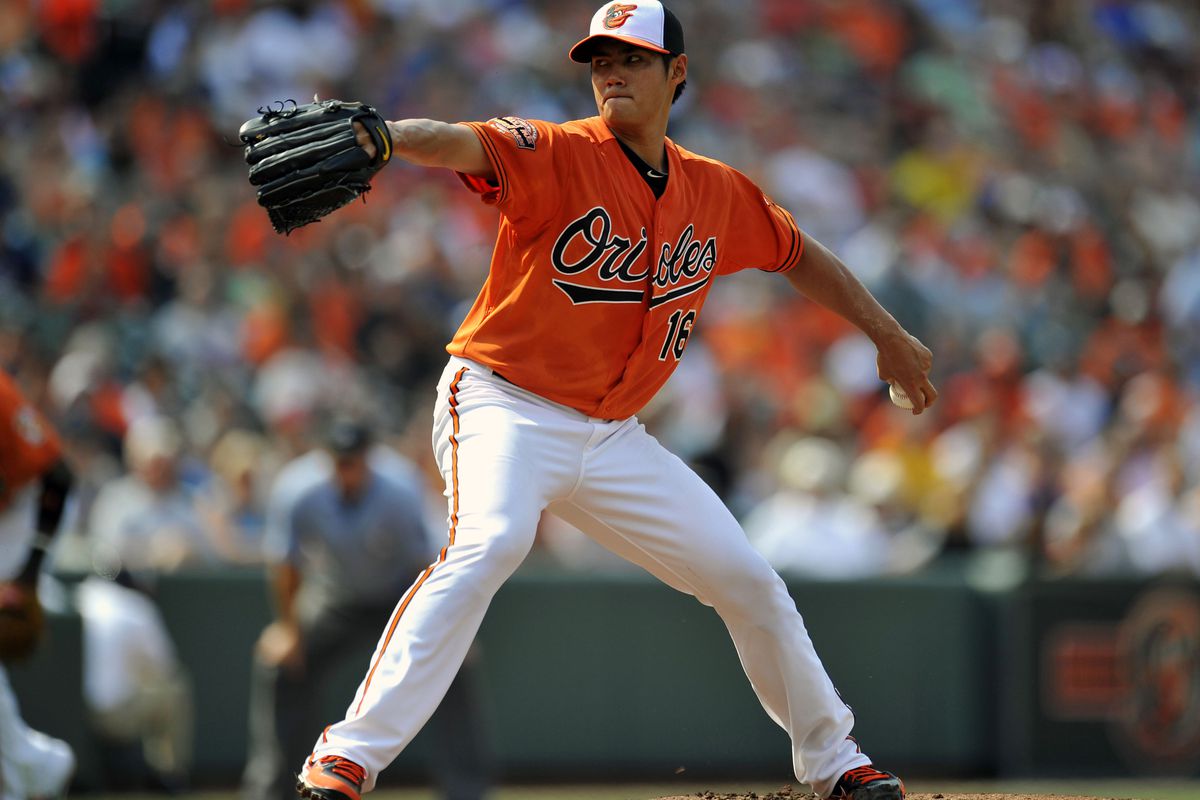 Wei-Yin Chen looks to do what fellow lefty Britton could not - help lead the Orioles to a victory over the Twins. Mandatory Credit: Joy R. Absalon-US PRESSWIRE