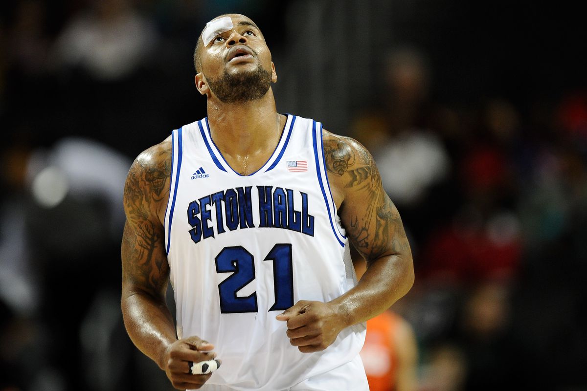 Gene Teague (16 pts, 16 rebs-7 offensive, 4 asts, 5stls) was a versatile monster in the paint for Seton Hall.
