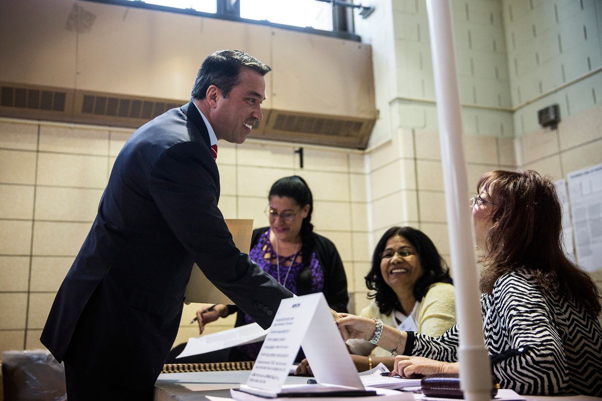 NY Rep. Michael Grimm Votes On Election Day