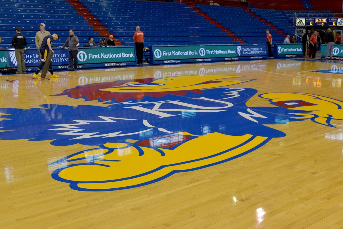 NCAA Basketball: West Virginia at Kansas