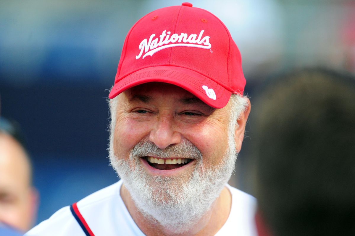 This is Rob Reiner hanging out before tonight's game. I know, right? I don't know, either.