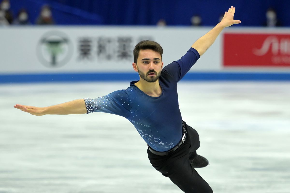 Kévin Aymoz competes in Osaka, Japan, in 2021.