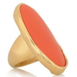 <a href="http://www.net-a-porter.com/product/182166" rel="nofollow">Kenneth Jay Lane Gold-Plated Resin Ring:</a> $75