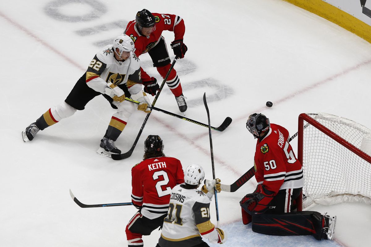 NHL: Stanley Cup Playoffs-Vegas Golden Knights at Chicago Blackhawks
