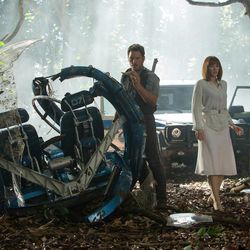 Chris Pratt and Bryce Dallas Howard stumble upon the unthinkable in "Jurassic World."