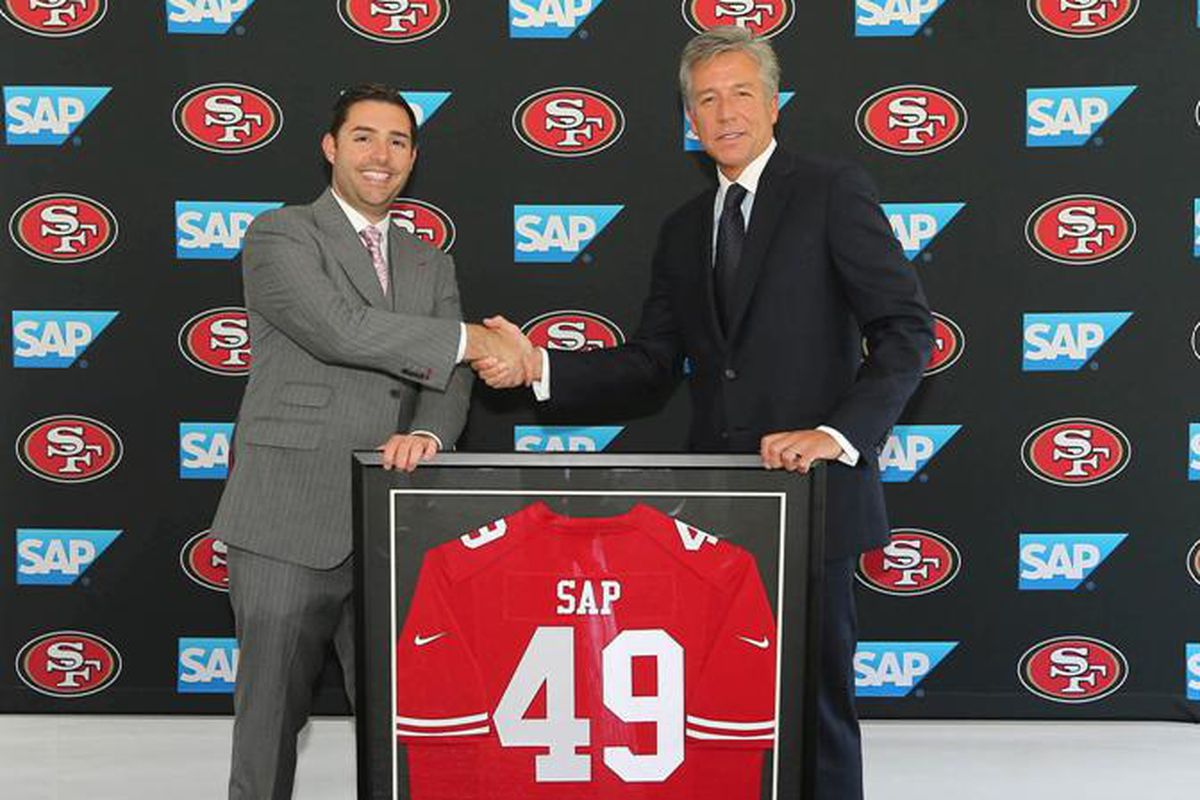 Jed York introduces SAP as a founding partner