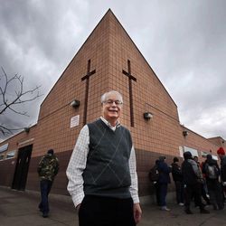 Director of Basic Needs Dennis Kelsch for Catholic Community Services poses for a photo at St. Vincent de Paul Dining Room in Salt Lake City, Wednesday, Jan. 28, 2015. 