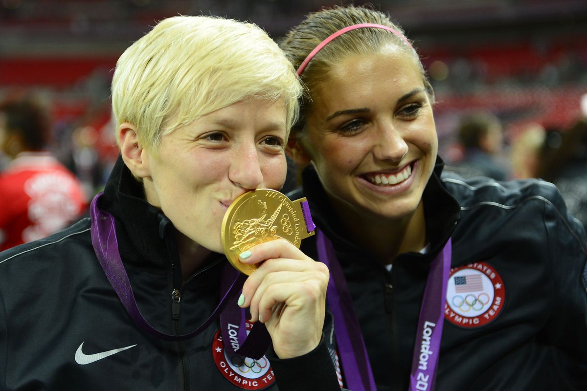 Congrats to the US Soccer women, who brought home the gold medal. <strong>Megan Rapinoe</strong> and <strong>Alex Morgan</strong>, pictured.