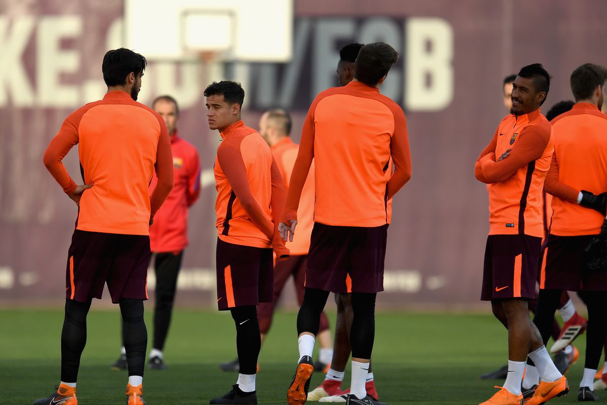 Barcelona Training and Press Conference